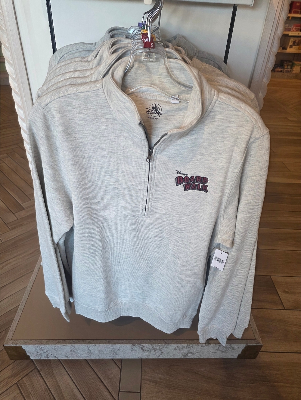 Disney Parks Quarter ZipUp Jacket Boardwalk Resort Unisex